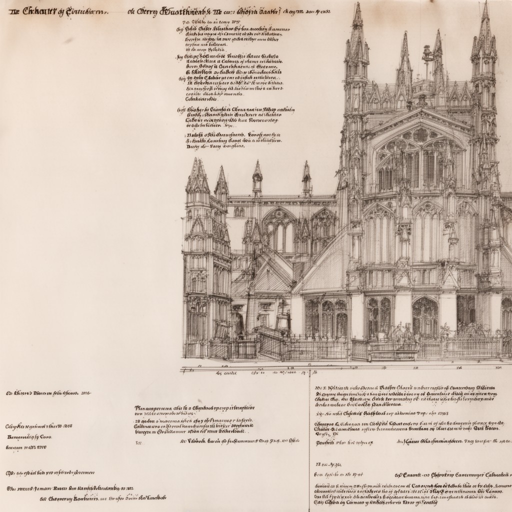 AI-generated illustration of Chapter of Canterbury Cathedral