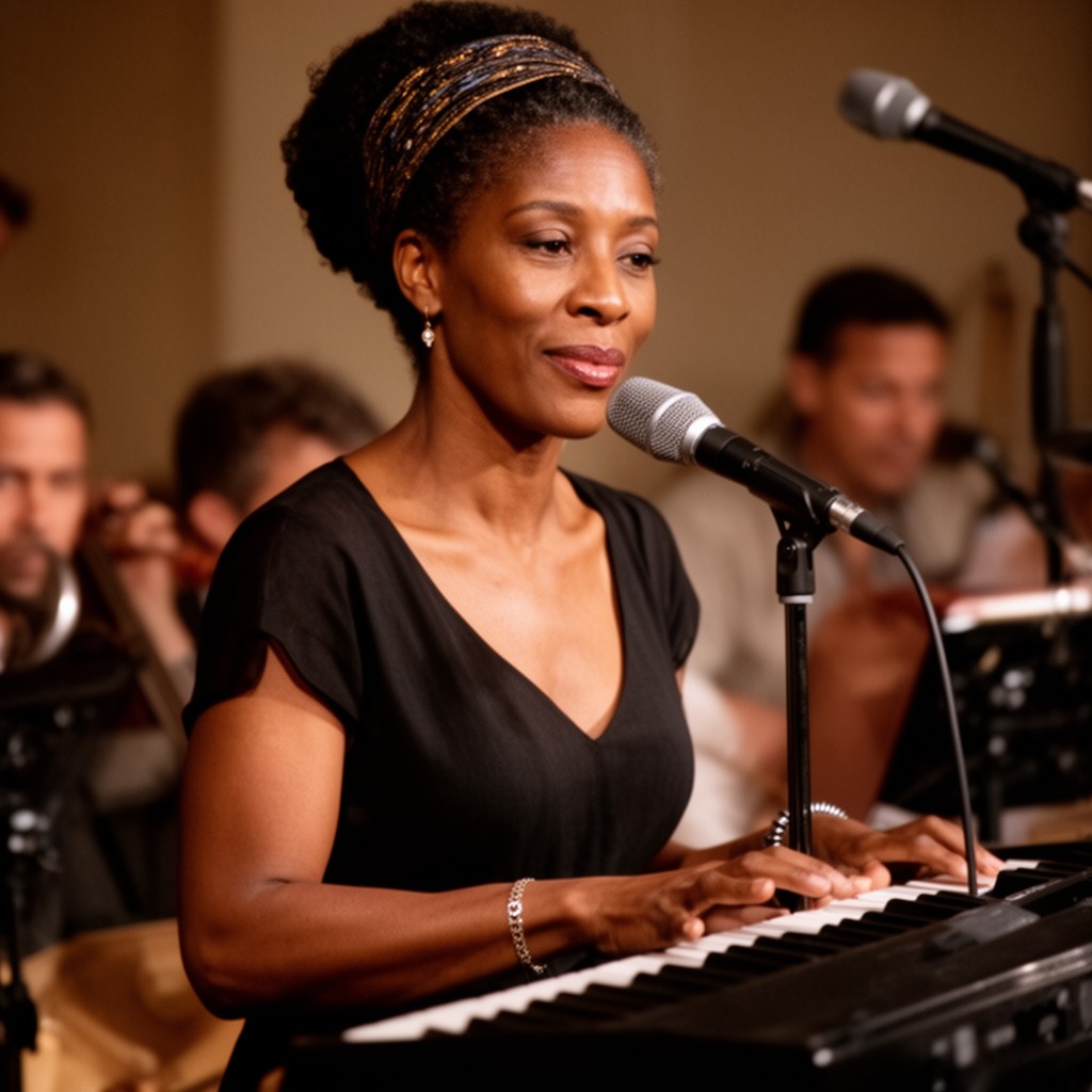 AI-generated illustration of Nina Simone