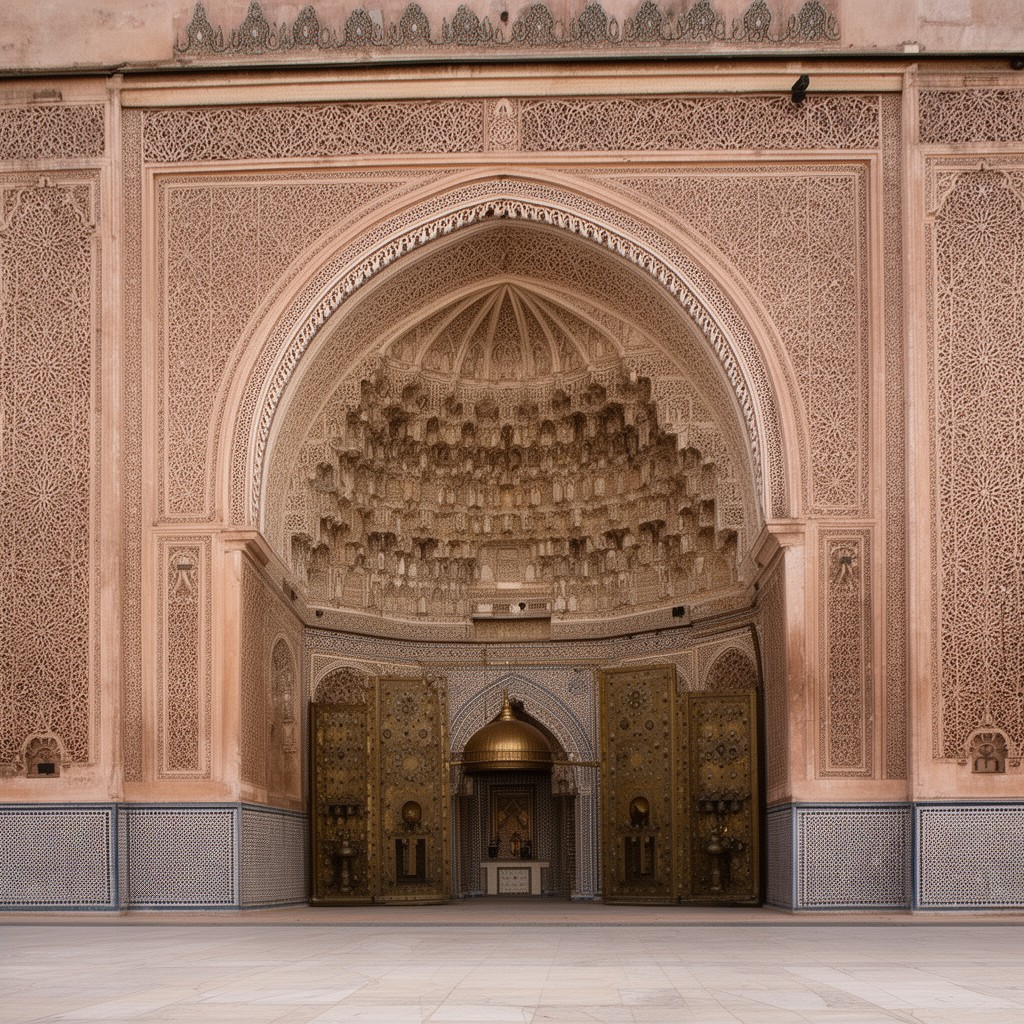 AI-generated illustration of Royal Palace of Fez