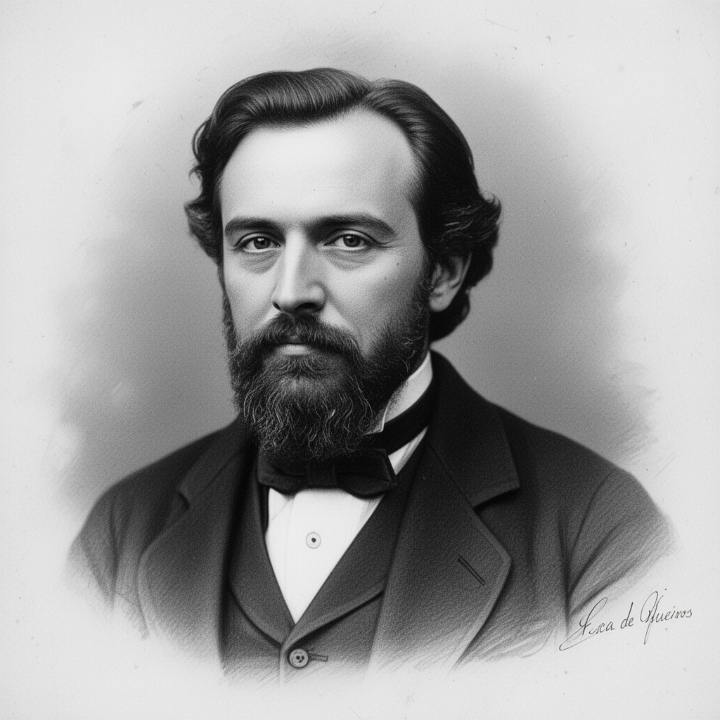 AI-generated illustration of Eça de Queirós