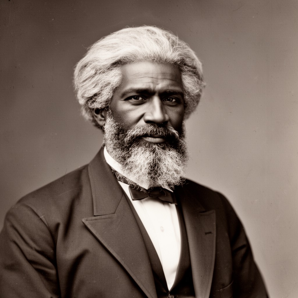 AI-generated illustration of Frederick Douglass