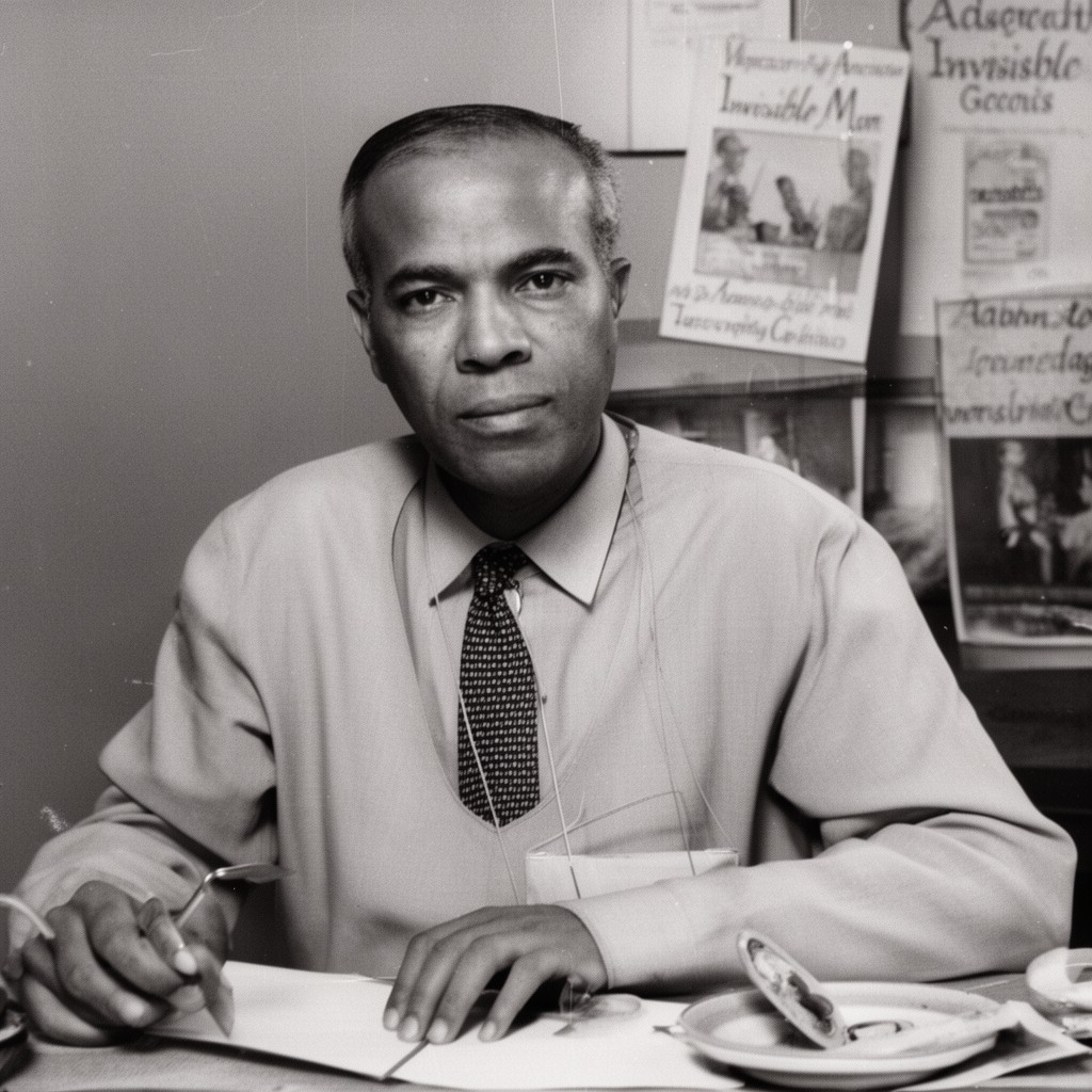 AI-generated illustration of Ralph Ellison