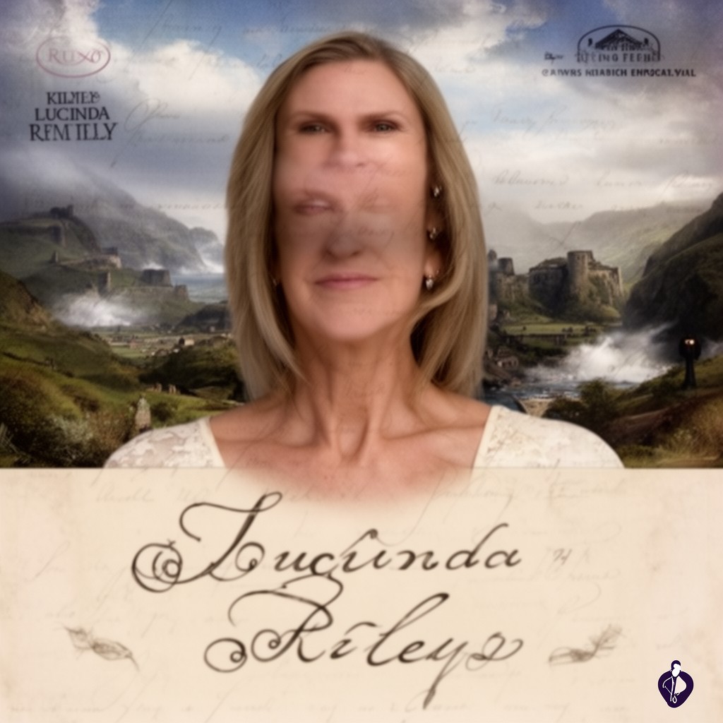 AI-generated illustration of Lucinda Riley