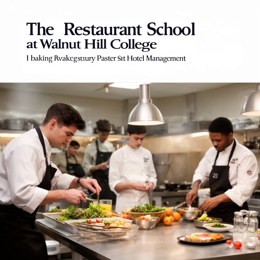 AI-generated illustration of The Restaurant School at Walnut Hill College
