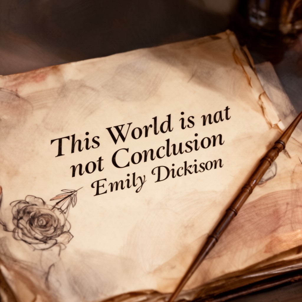 AI-generated illustration of This World is not Conclusion