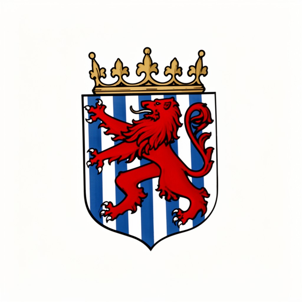 AI-generated illustration of Coat of arms of Luxembourg