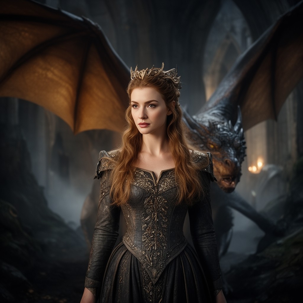 AI-generated illustration of Princess Rhaenys Targaryen