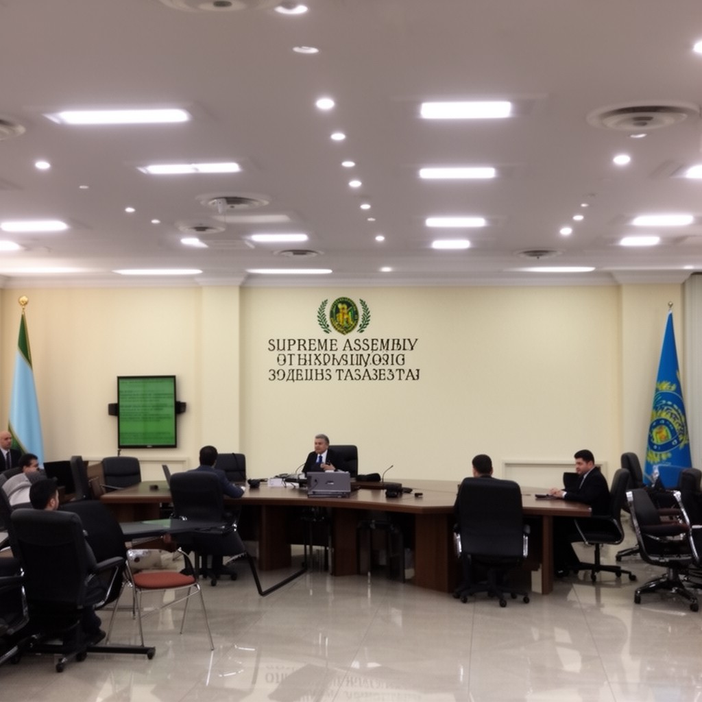 AI-generated illustration of Supreme Assembly of Tajikistan