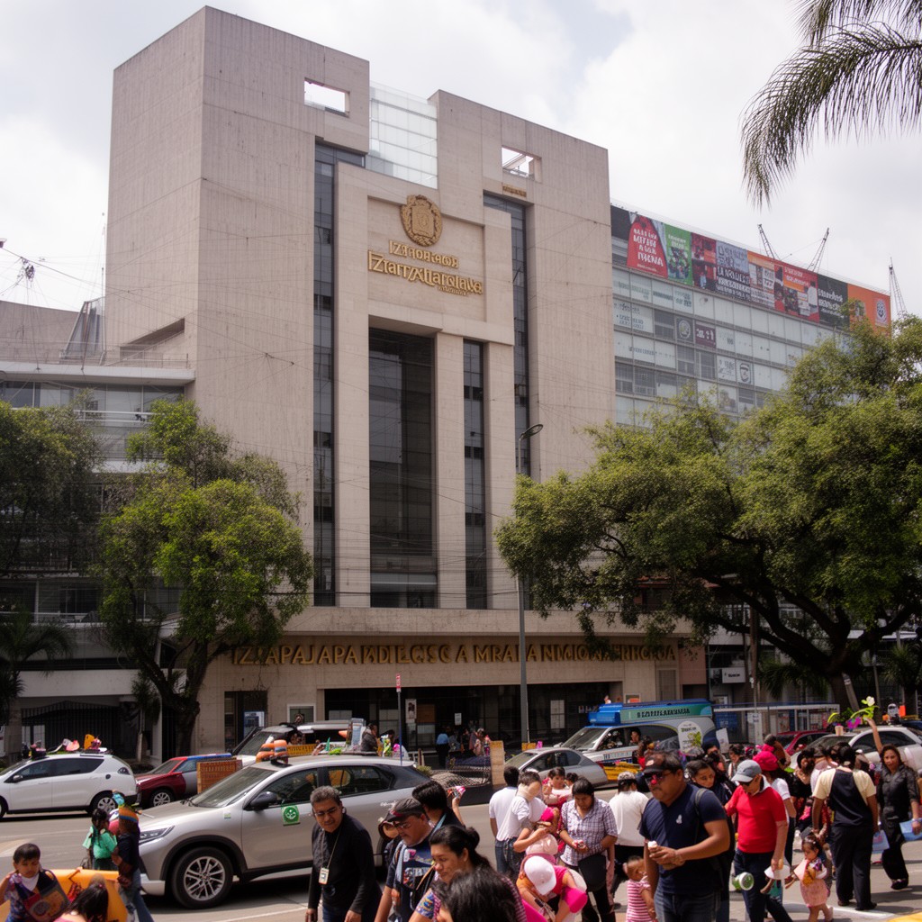AI-generated illustration of Iztapalapa borough hall