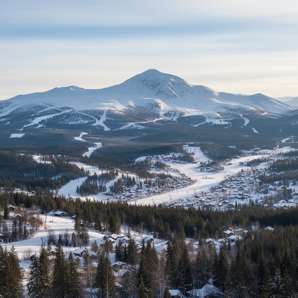 AI-generated illustration of Åre