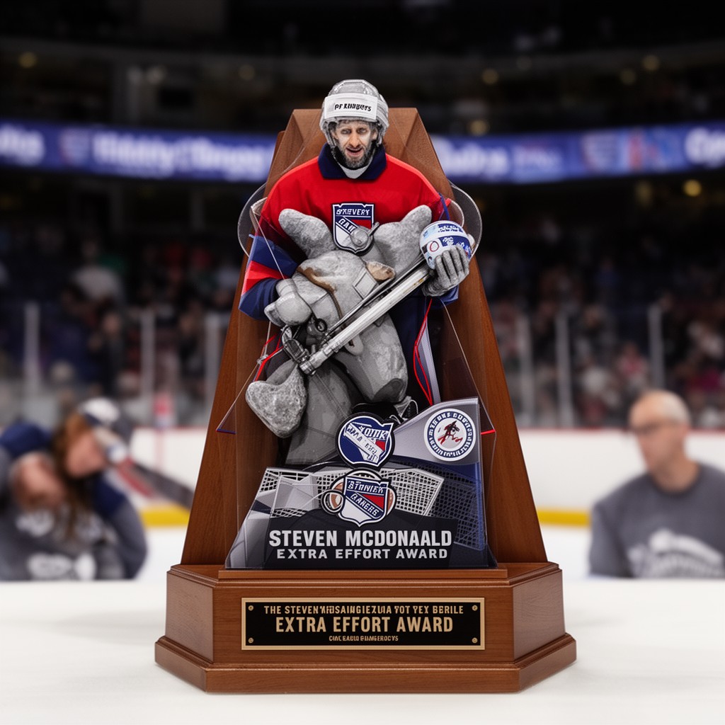 AI-generated illustration of Steven McDonald Extra Effort Award