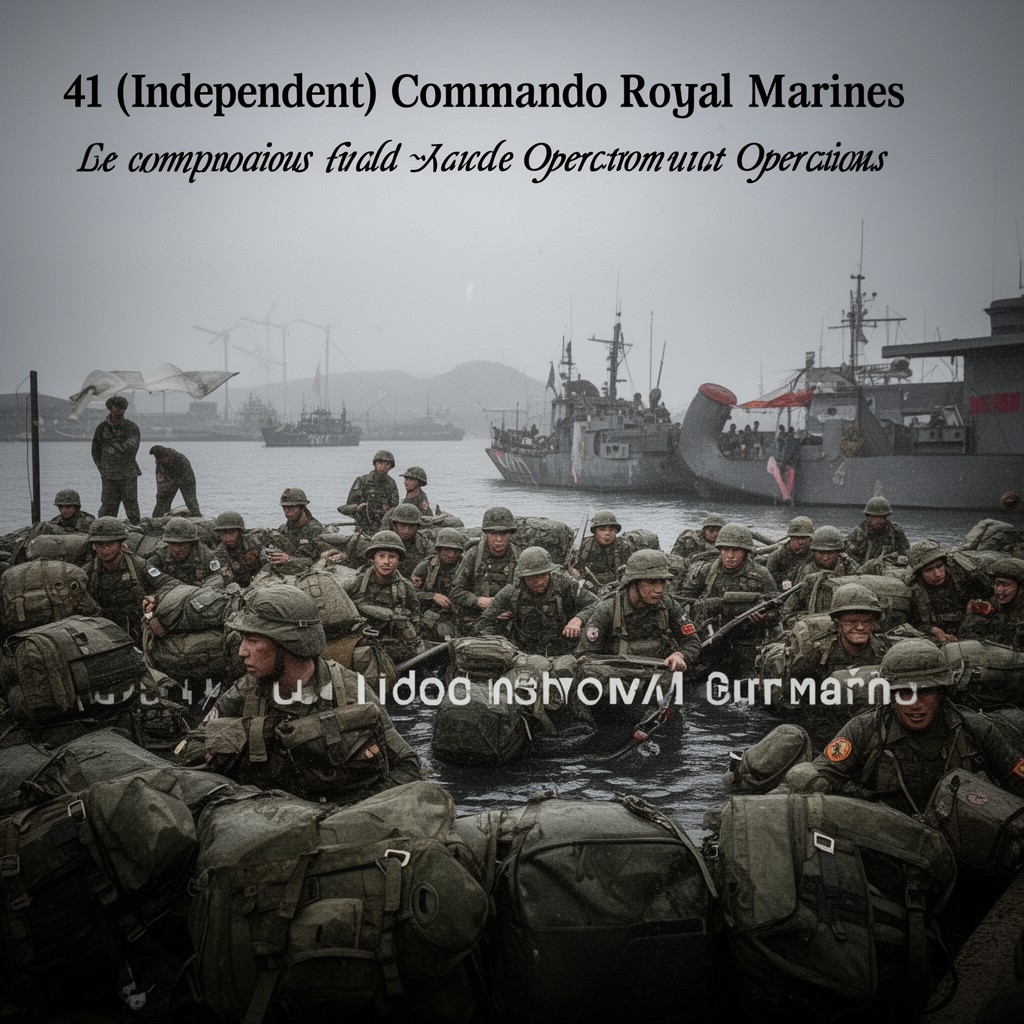 AI-generated illustration of 41 (Independent) Commando Royal Marines