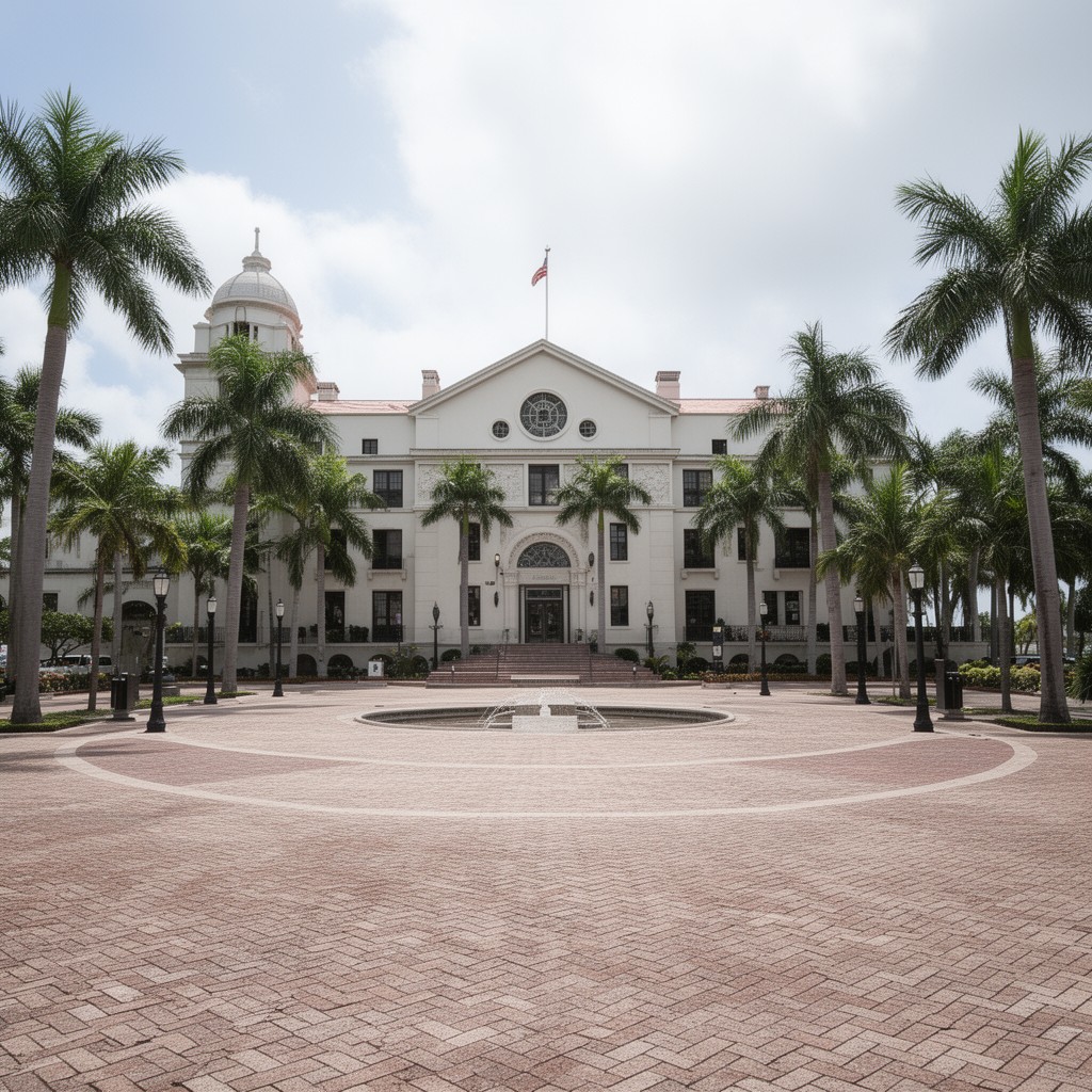 AI-generated illustration of Town Hall Square