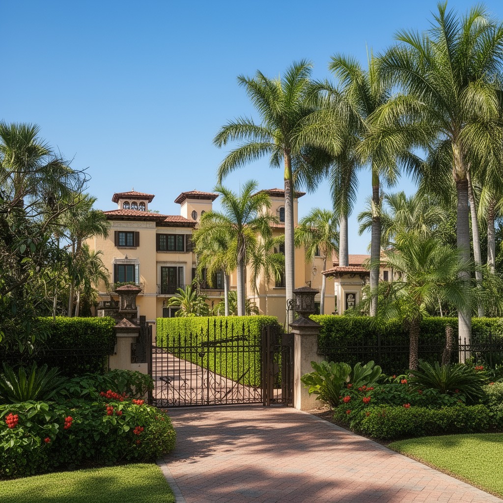 AI-generated illustration of Palm Beach Historic District