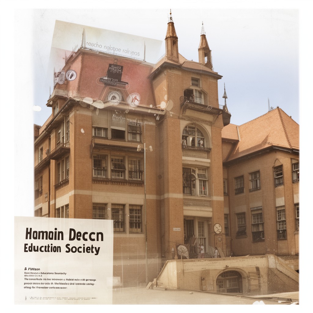 AI-generated illustration of Deccan Education Society