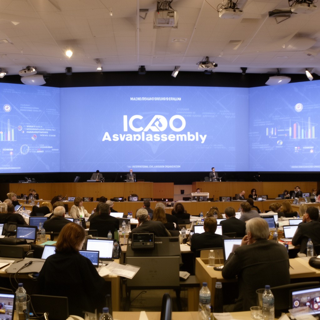 AI-generated illustration of ICAO Assembly