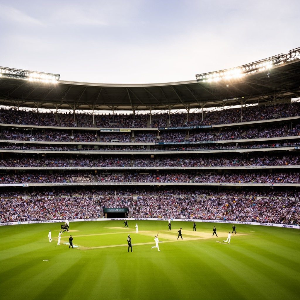 AI-generated illustration of WACA Ground