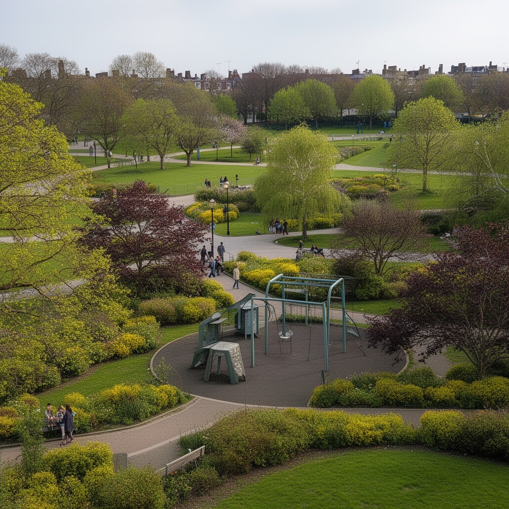 AI-generated illustration of Bank Park, Warrington