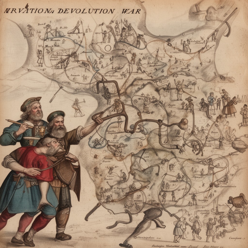 AI-generated illustration of Devolution War