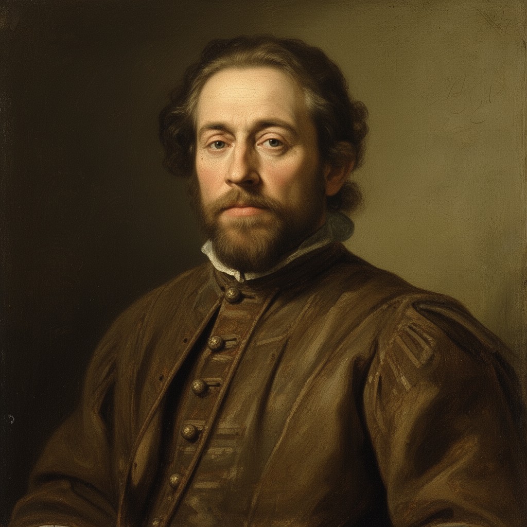 AI-generated illustration of Self-Portrait (1654)