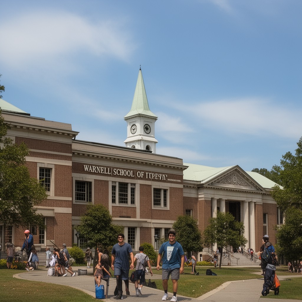 AI-generated illustration of Warnell School of Forestry and Natural Resources