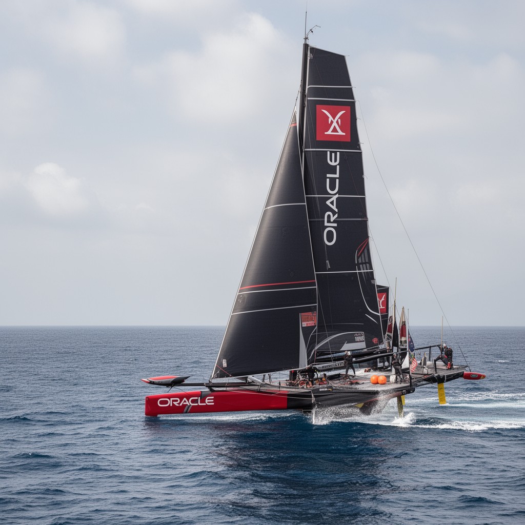 AI-generated illustration of Oracle Team USA