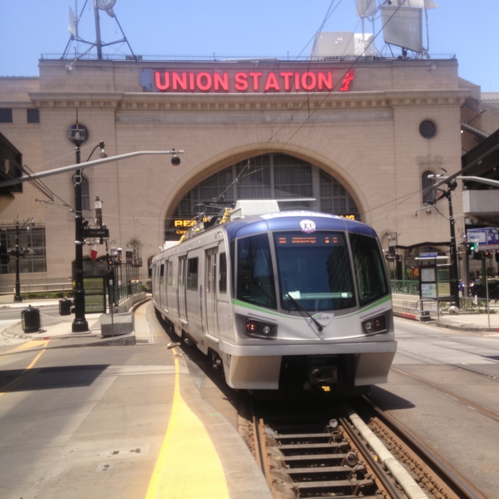 AI-generated illustration of Metrolink at Union Station