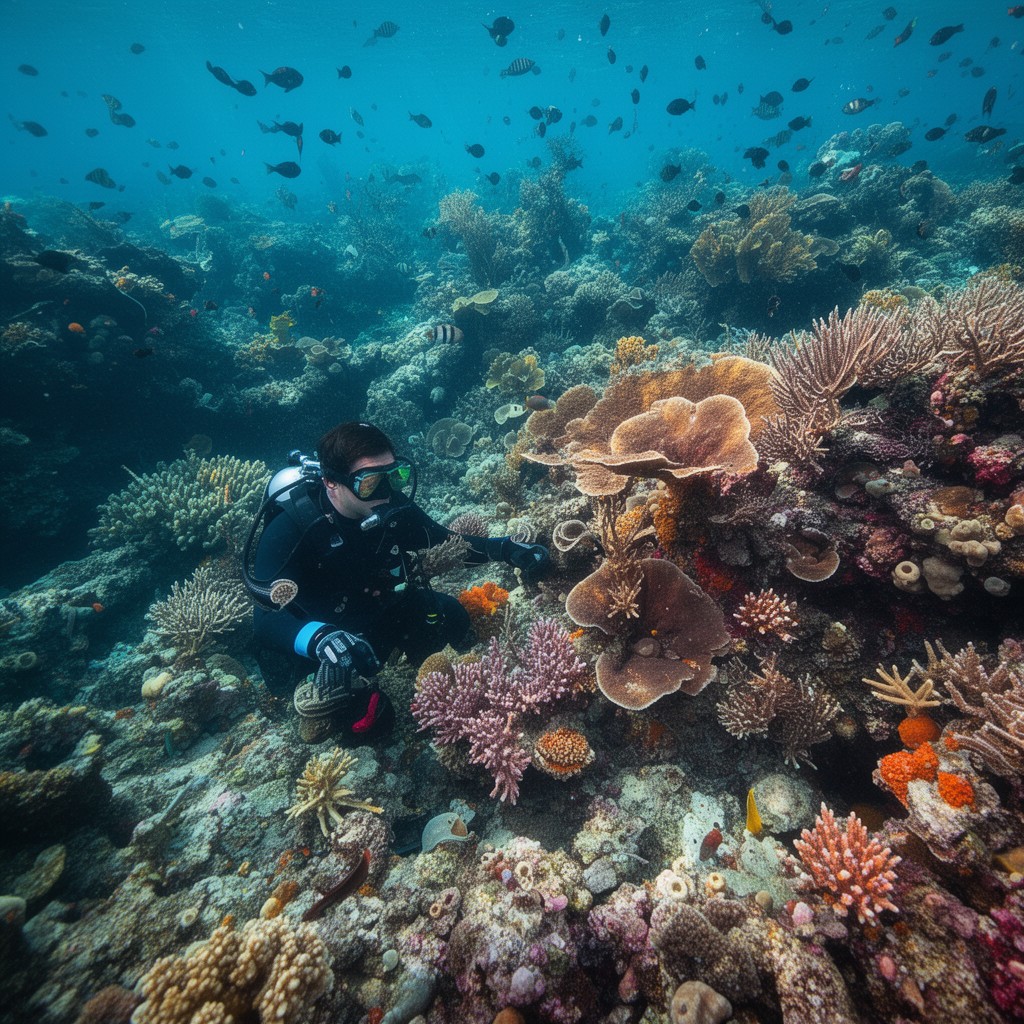 AI-generated illustration of Belize Barrier Reef Reserve System