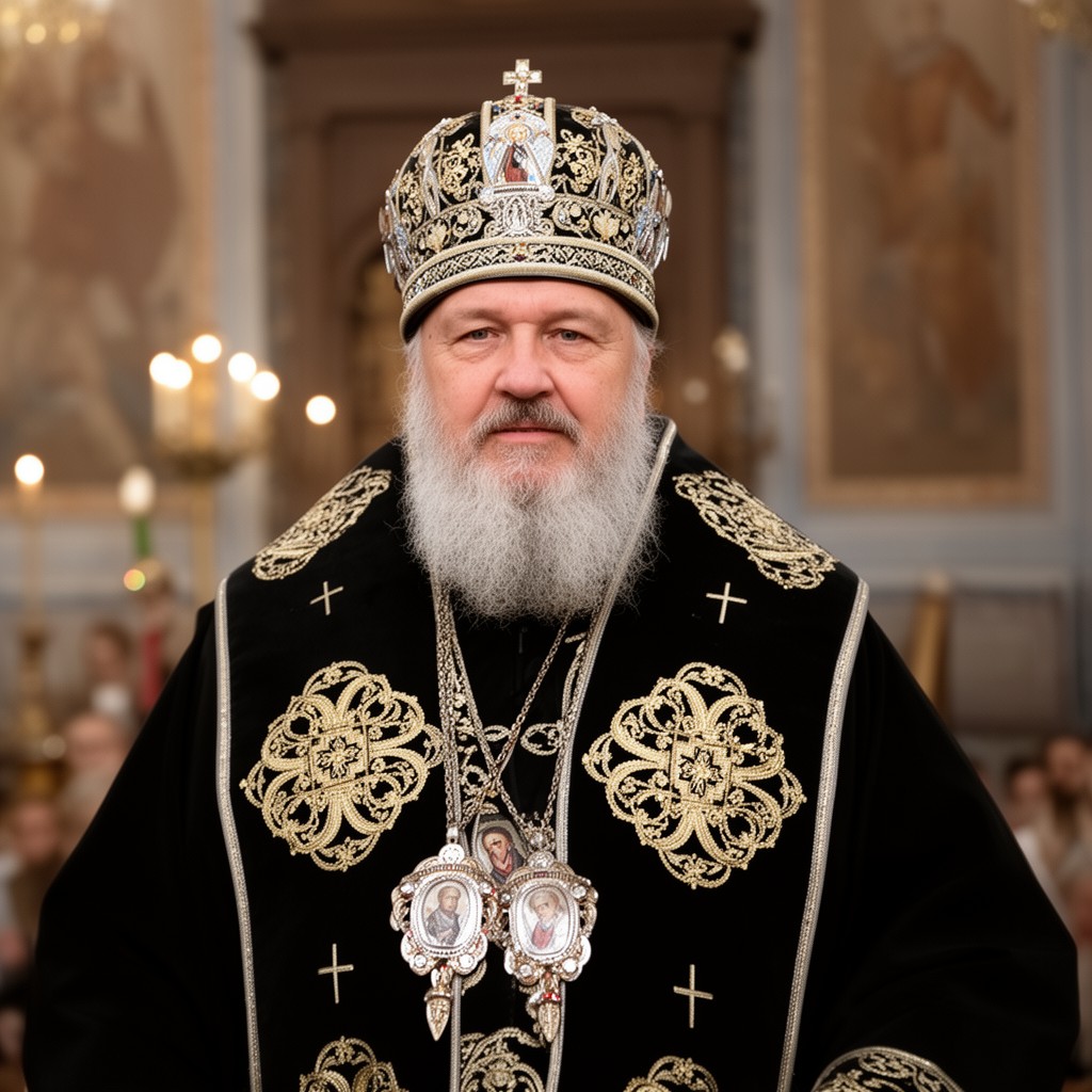 AI-generated illustration of Patriarch Kirill of Moscow