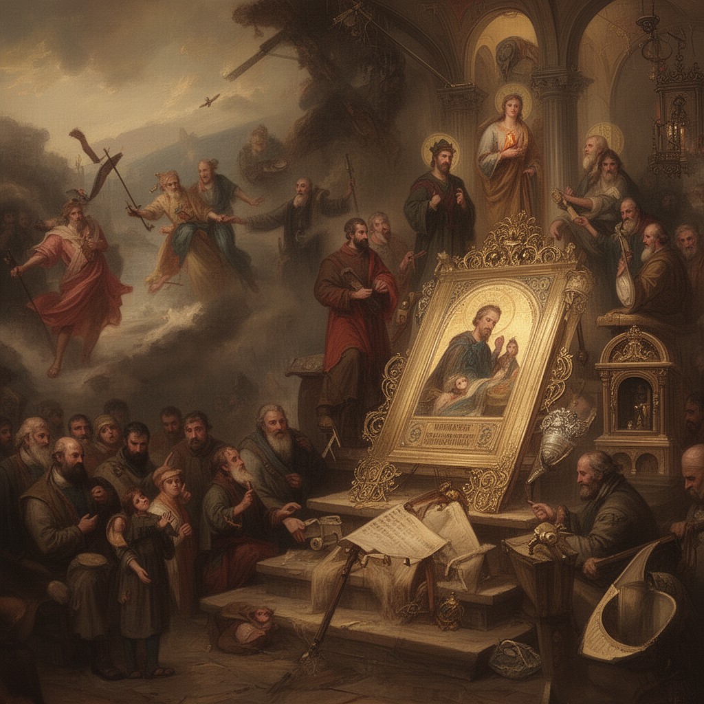 AI-generated illustration of New Martyrs and Confessors of Russia