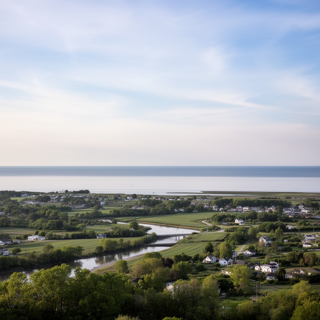 AI-generated illustration of Delmarva Peninsula