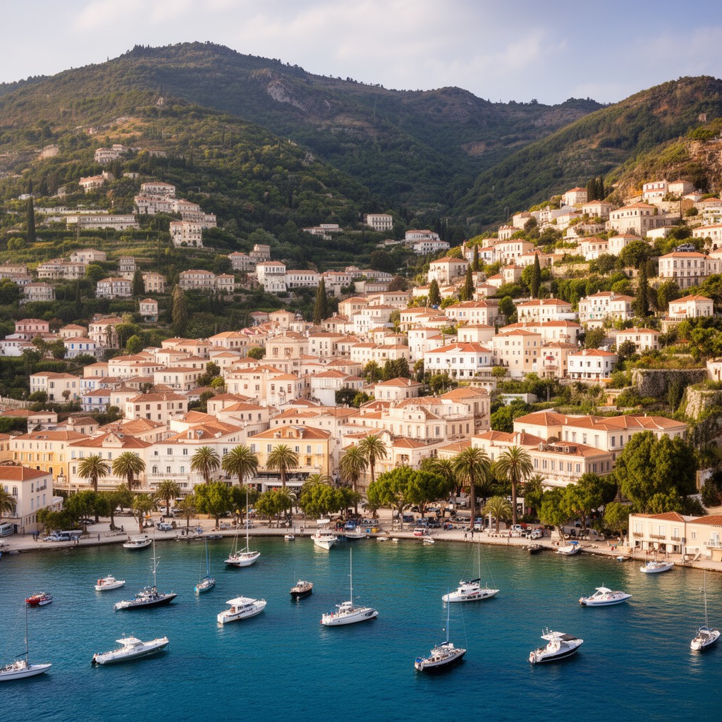 AI-generated illustration of Corfu
