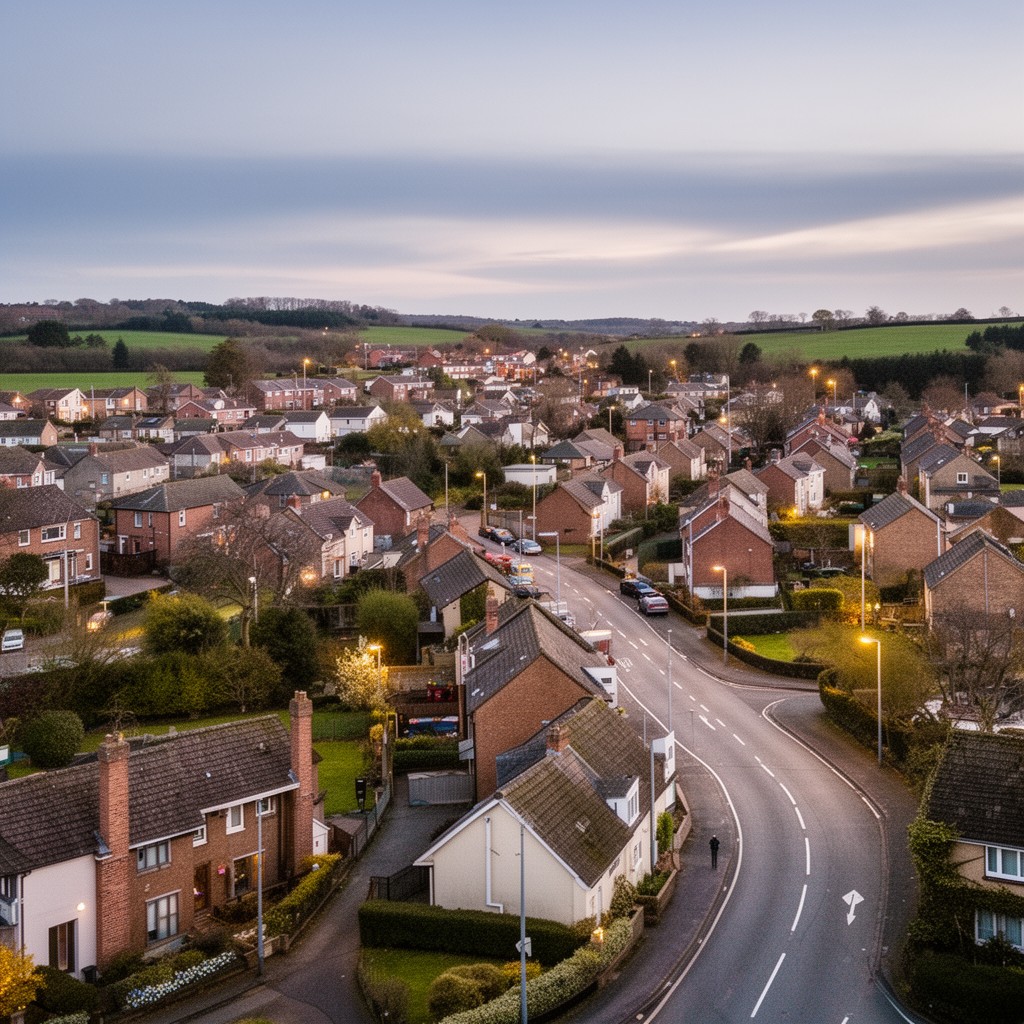 AI-generated illustration of Pencoed