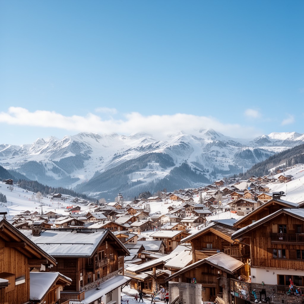 AI-generated illustration of La Clusaz