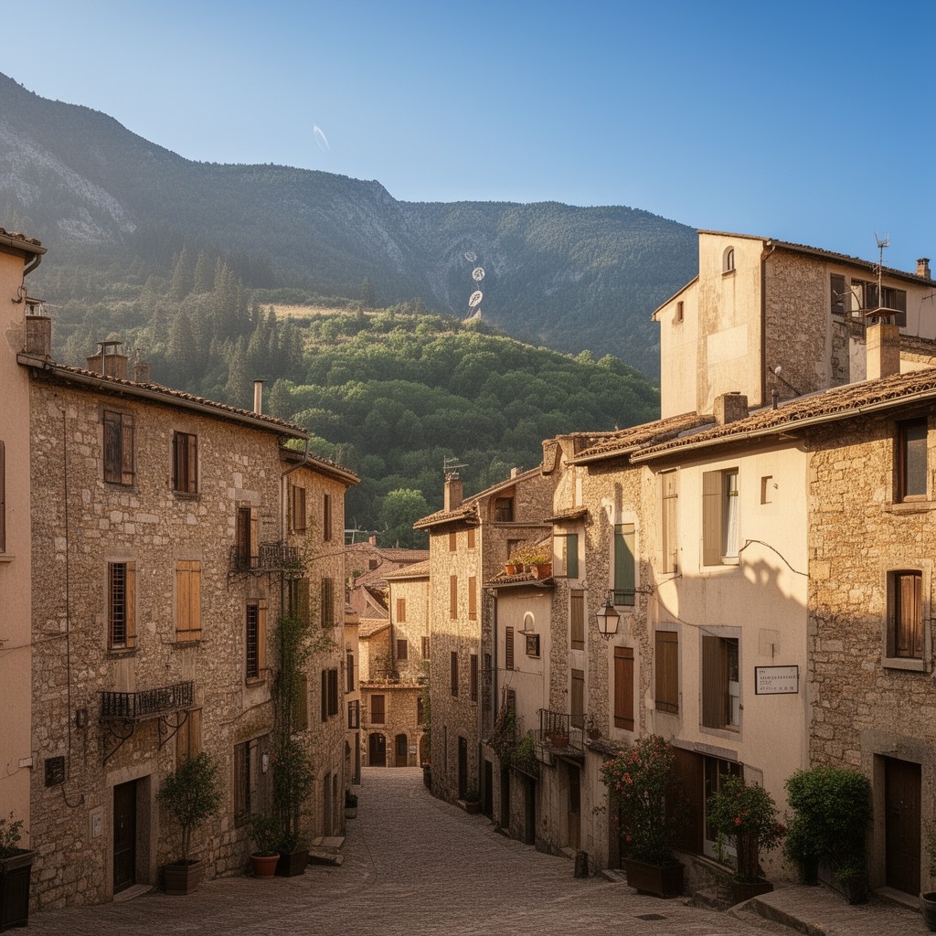 AI-generated illustration of Céret