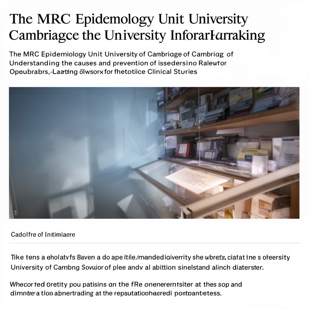 AI-generated illustration of MRC Epidemiology Unit, University of Cambridge