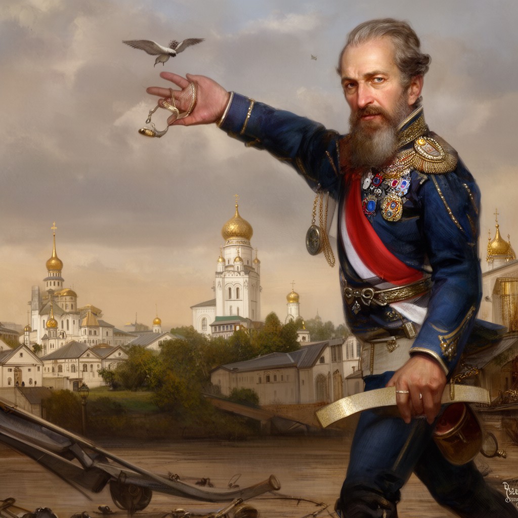 AI-generated illustration of Tsar of Russia
