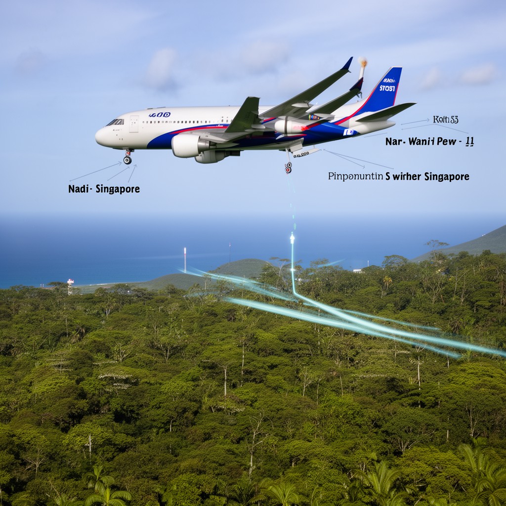 AI-generated illustration of Nadi–Singapore