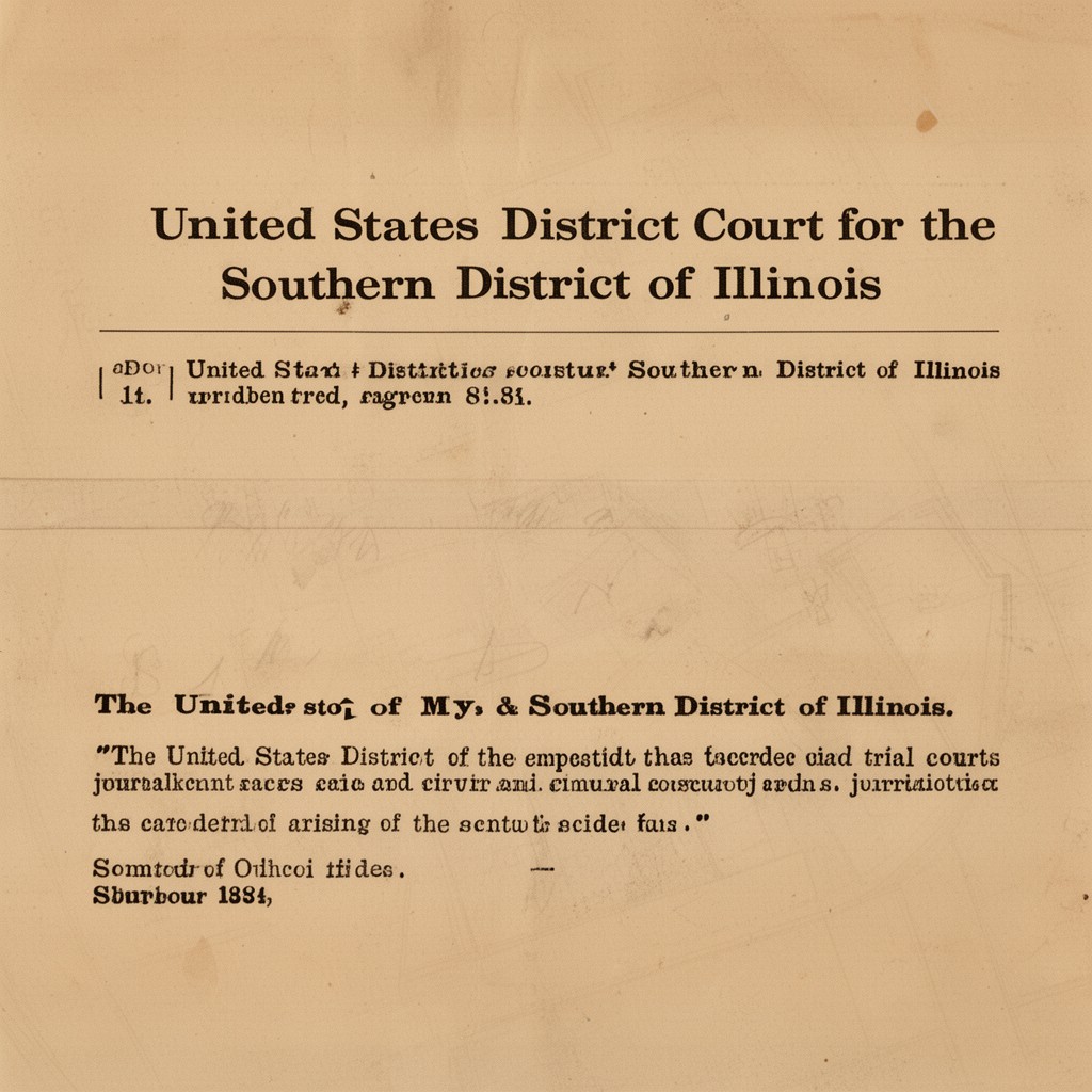AI-generated illustration of United States District Court for the Southern District of Illinois
