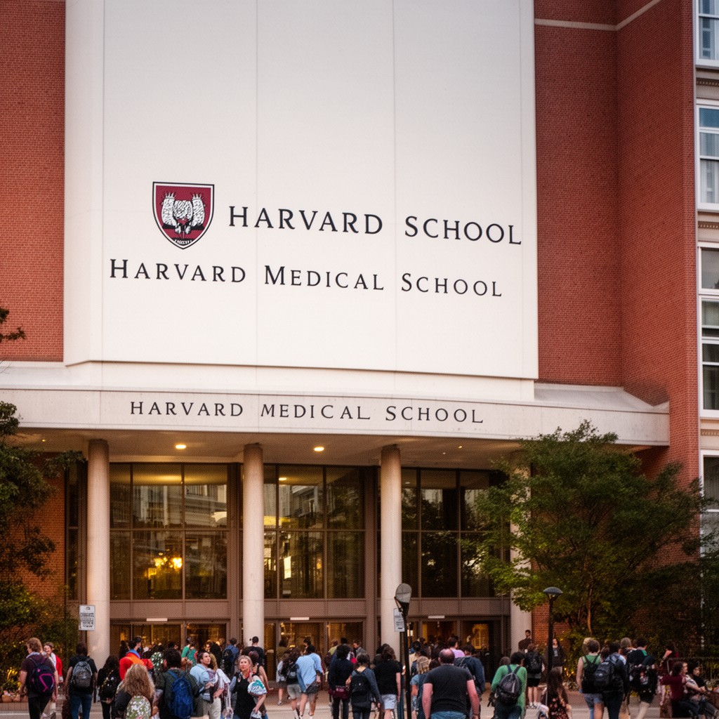 AI-generated illustration of Harvard Medical School