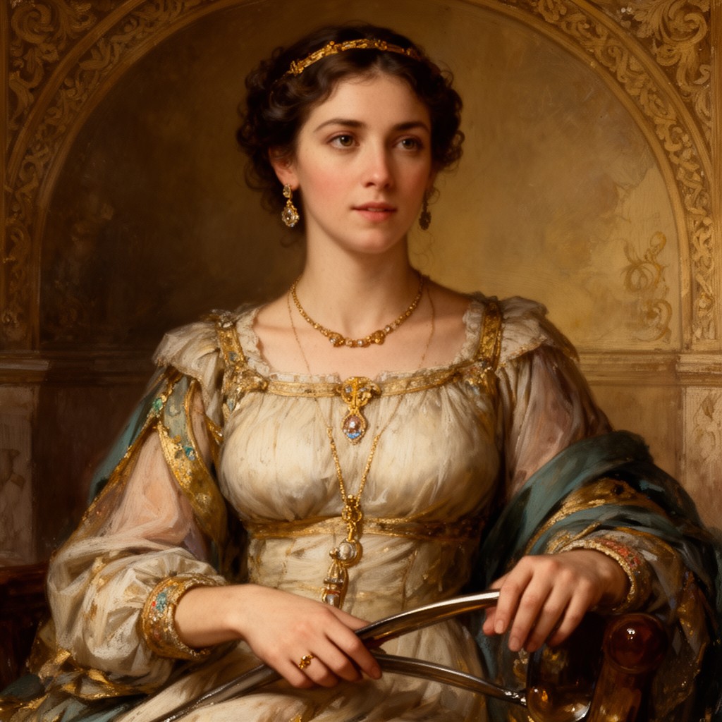 AI-generated illustration of Domitia Paulina
