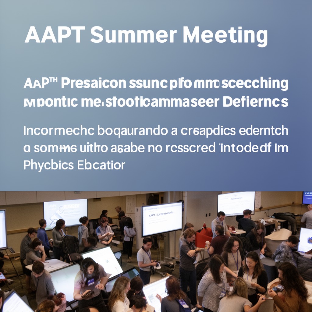AI-generated illustration of AAPT Summer Meeting