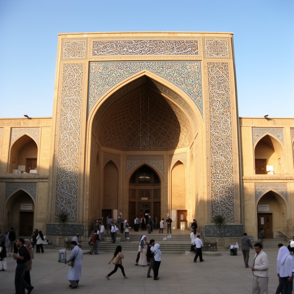AI-generated illustration of Mustansiriya Madrasah