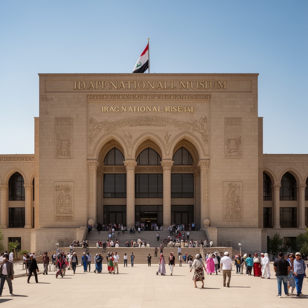 AI-generated illustration of Iraqi National Museum