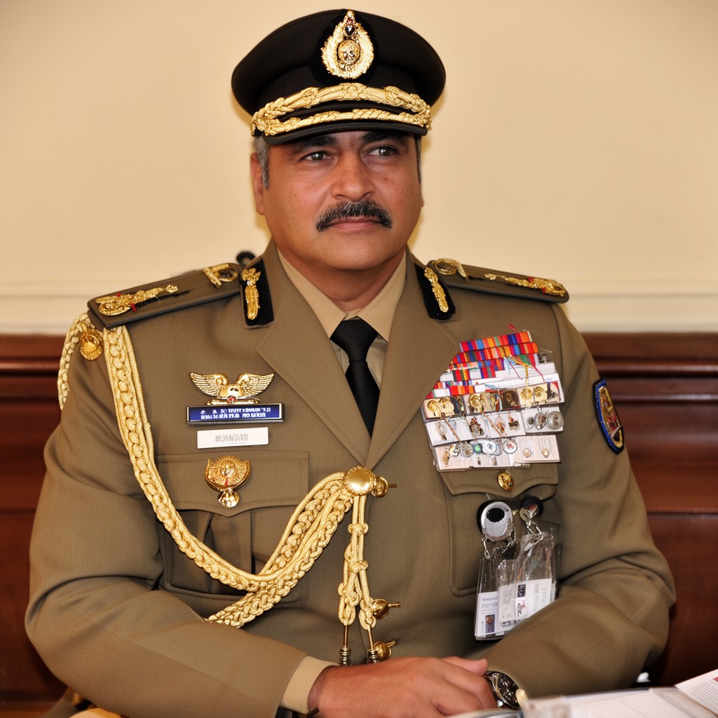 AI-generated illustration of Chief of the Army Staff (India)