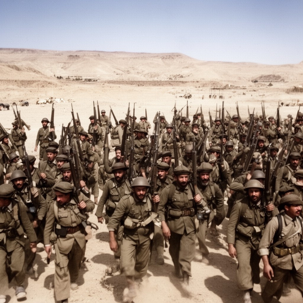 AI-generated illustration of Ottoman 6th Army