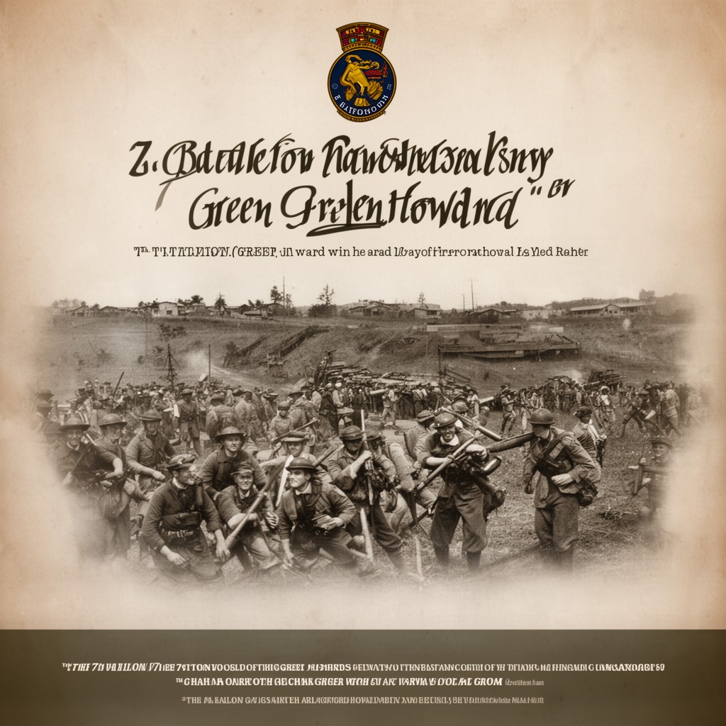 AI-generated illustration of 7th Battalion, Green Howards