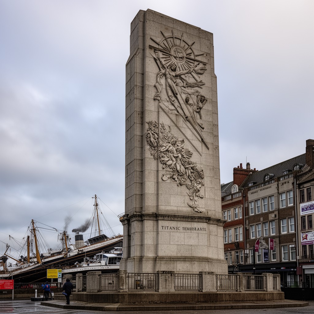 AI-generated illustration of Titanic Memorial