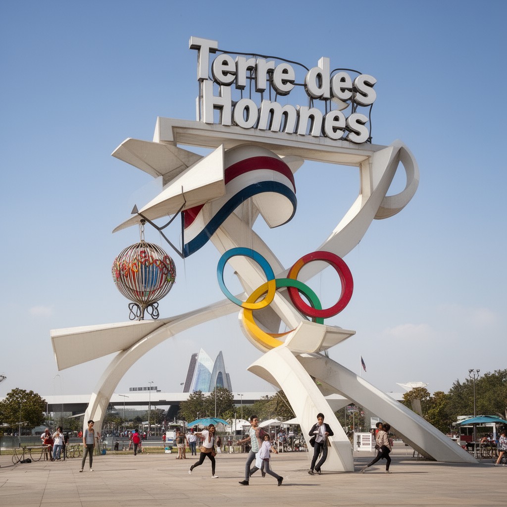 AI-generated illustration of Terre des Hommes