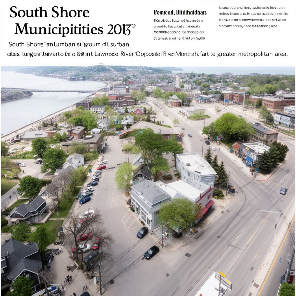 AI-generated illustration of South Shore municipalities
